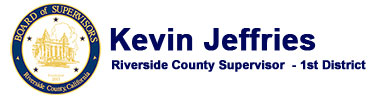 District 1 County of Riverside Supervisor Kevin Jeffries Logo