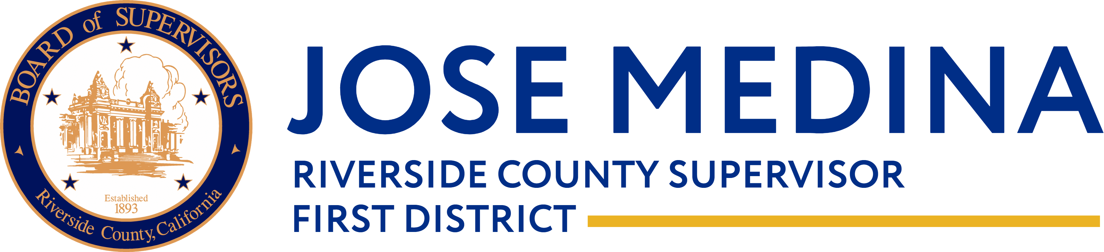 District 1 County of Riverside Supervisor Jose Medina Logo