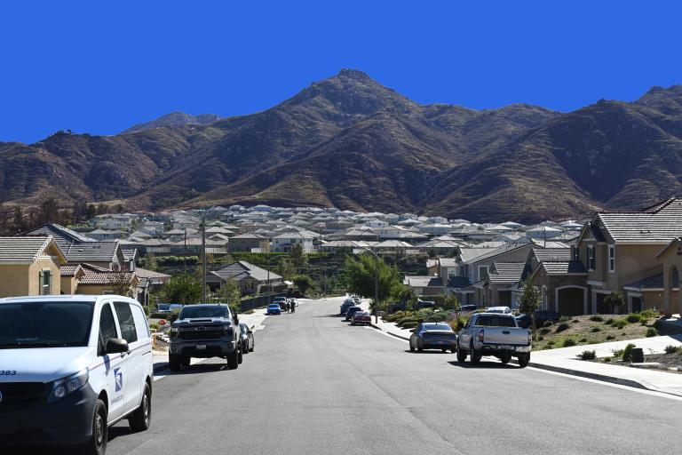 Highgrove Community Homes with Mountains in Background 