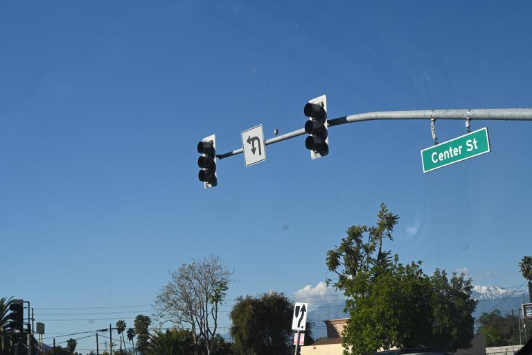 Center Street Traffic Sign 