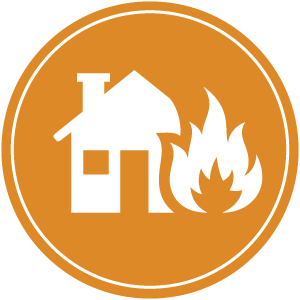 Fire house icon