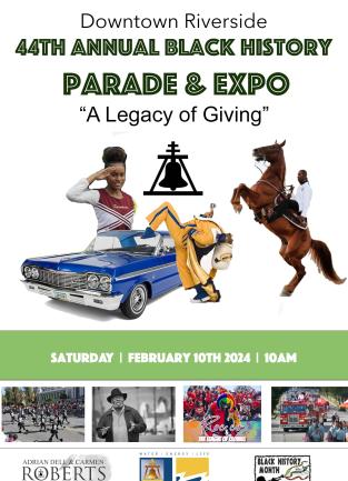 44th Annual Black History Month Expo and Parade Flyer