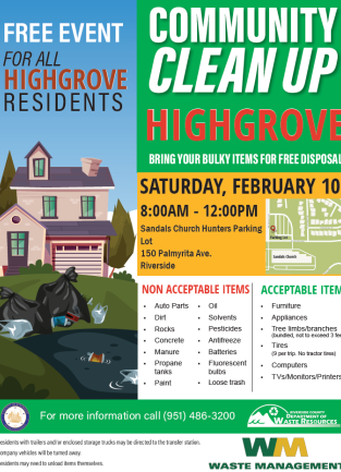 Highgrove Communtiy Cleanup