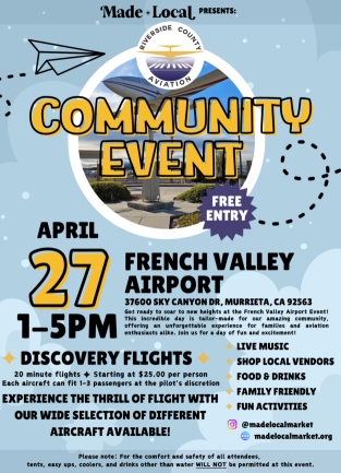 Community Aviation Event Flyer