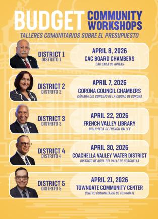 District 1 Budget Workshop